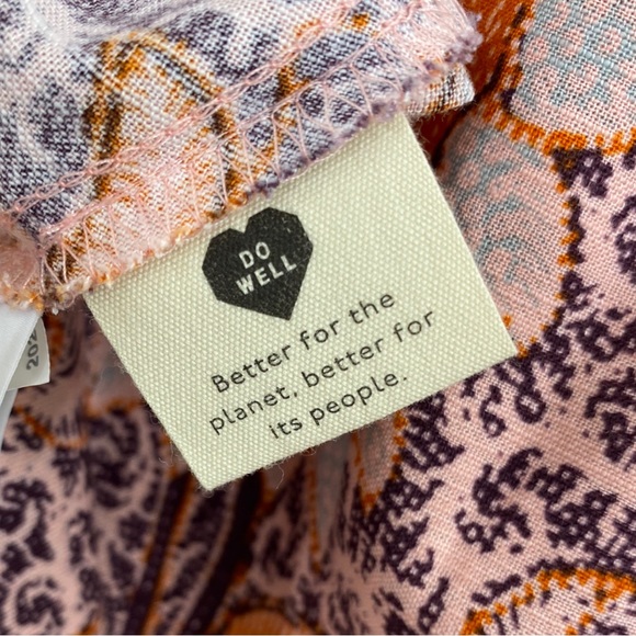 Madewell Pink Floral Print Lace Front Ruffle Hem Mini Dress NWT - Picture 5 of 9